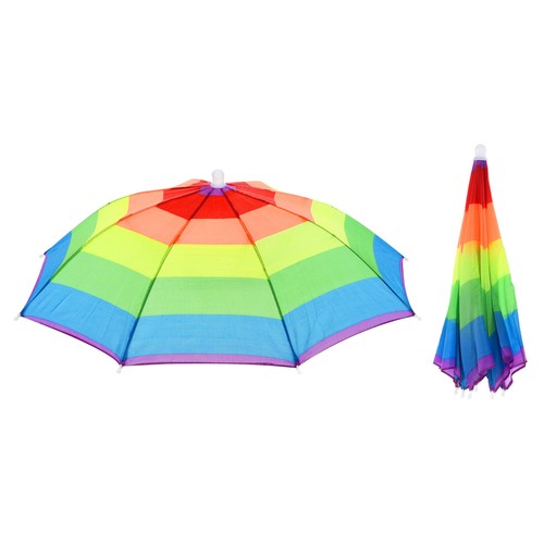 Lot De 2 Chapeaux Parapluie Anti-UV & Imperméable - Protection Solaire & Pluie, Bande Élastique Réglable