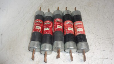 Lot of 5 Bussmann Low Peak LPS-RK-100 Fuse Dual Element Time Delay RK1 LPSRK100