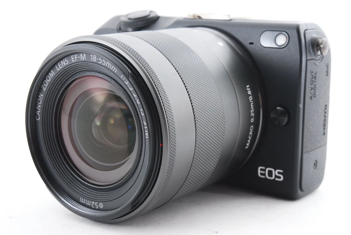 Canon EOS M2 18.0MP Mirrorless Digital black camera w/ 18-55mm