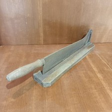 Coupe Baguette Français, Coupe Pain En Bois Et Métal Ancien, XIXEME, Lame 44,5cm