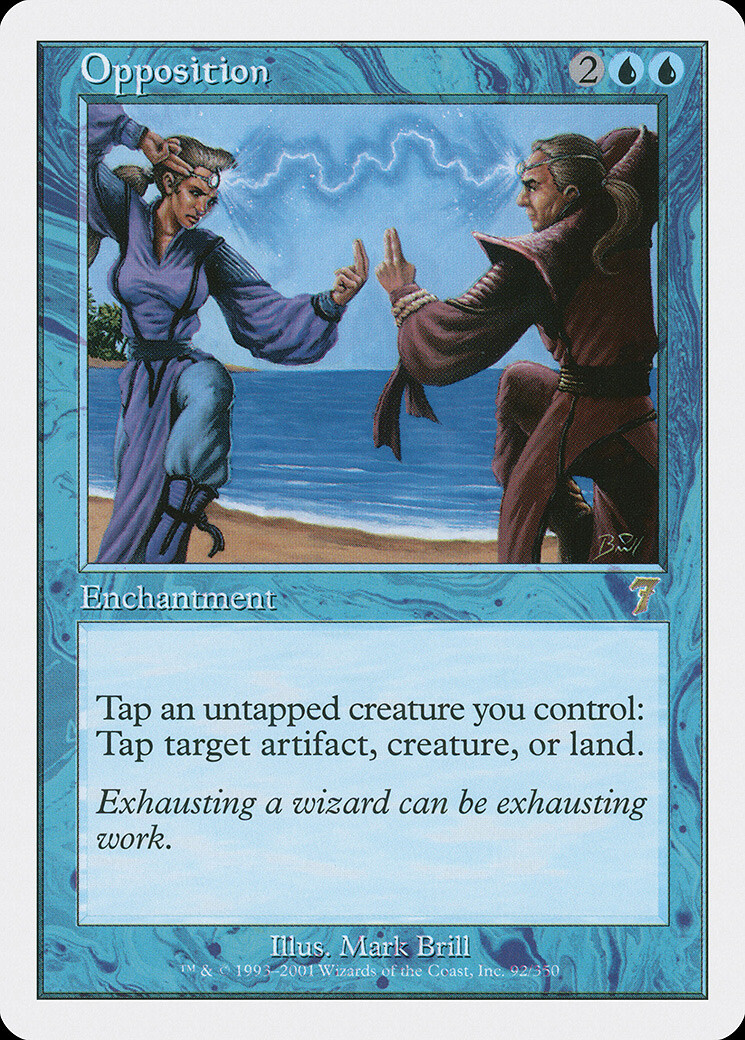 Opposition 7th Edition NM Blue Rare MAGIC THE GATHERING MTG CARD ABUGames