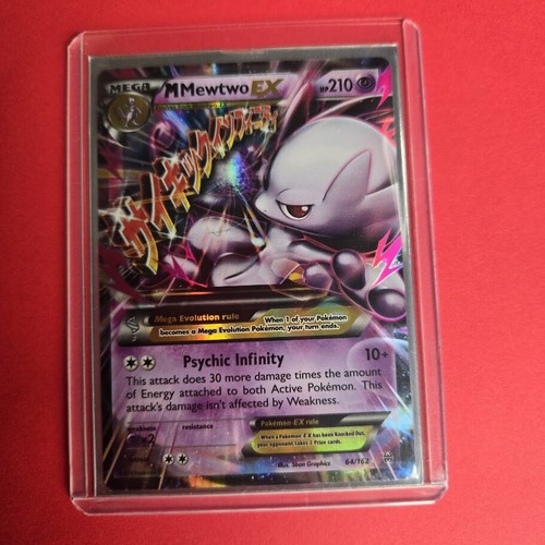 M Mewtwo EX 64/162 XY - BREAKthrough (BKT) Pokemon Card Ultra Rare MEGA