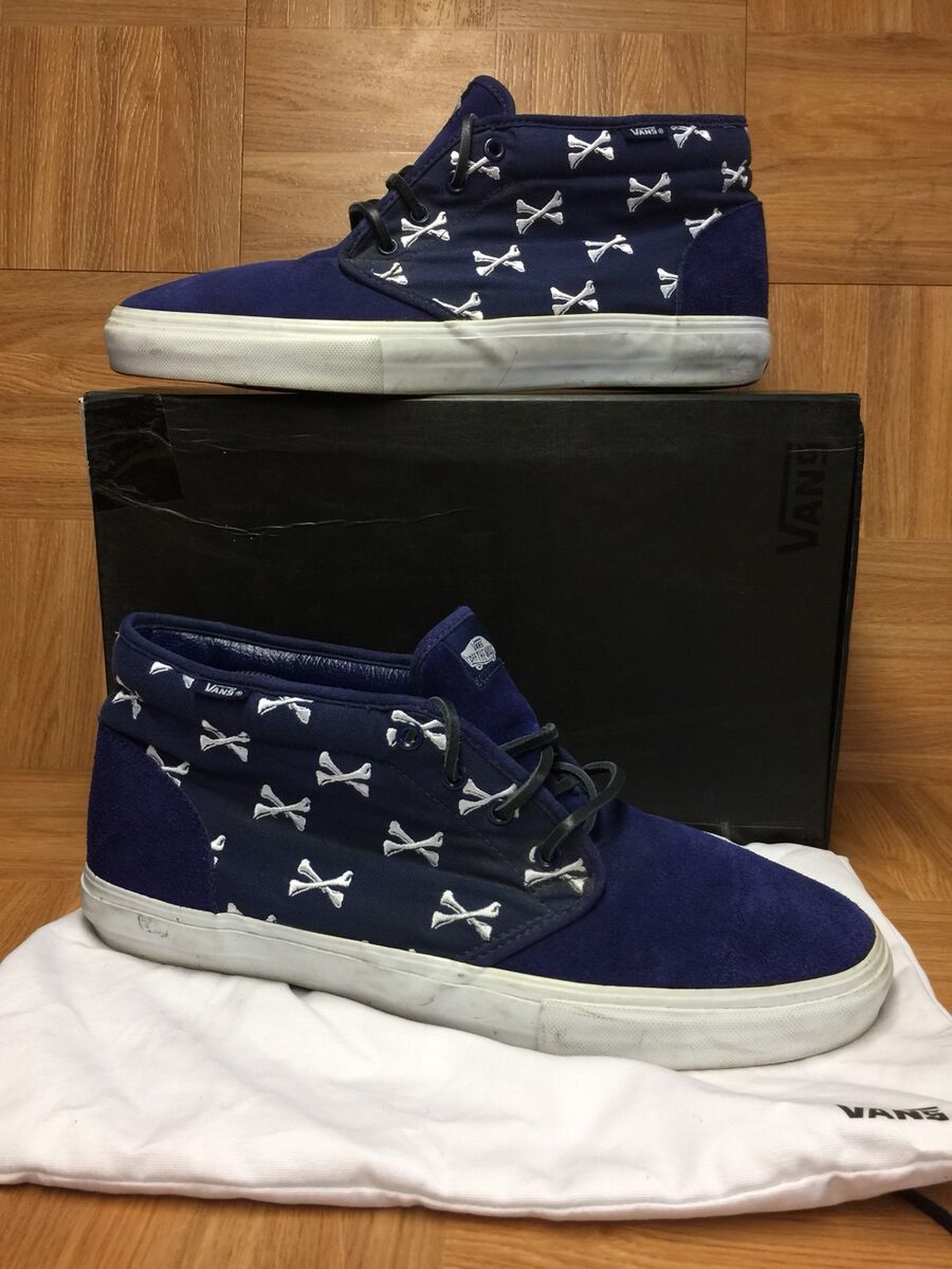 RARE🔥 VANS Chukka 59 S Syndicate Wtaps Crossbones Navy Sz RARE🔥 VANS Chukka 59 S Syndicate Wtaps Crossbones Navy Sz