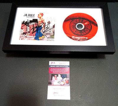 JA RULE SIGNED + FRAMED CD JSA COA Blood in My Eye HIP HOP | eBay
