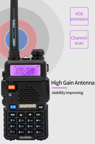 For Baofeng UV-5R 8W Tri-Power Walkie Talkie Dual Band Long Range 128CH Portable - Zdjęcie 17 z 24