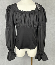 Scarlet Darkness Women's Renaissance Shirt Puff Sleeve Square Neck. Medium, NWT.