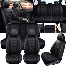 For Hyundai Sonata Car Seat Cover Full Set Leather 5-Seats Front Rear Cushions