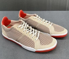 Plae Prospect Blush Unisex Shoe Women 8 Men 6.5 Beige Orange Mesh Suede Sneakers
