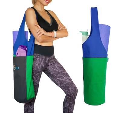 yoga mat strap with pocket