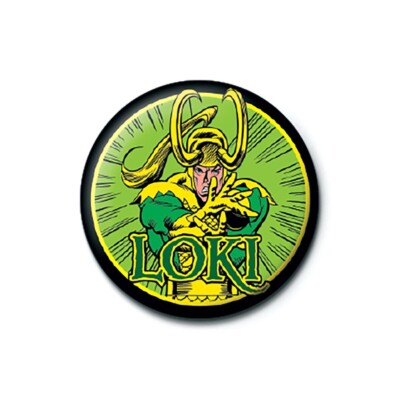 Marvel Comics Loki Anstecker Button Pin Abzeichen Geschenk