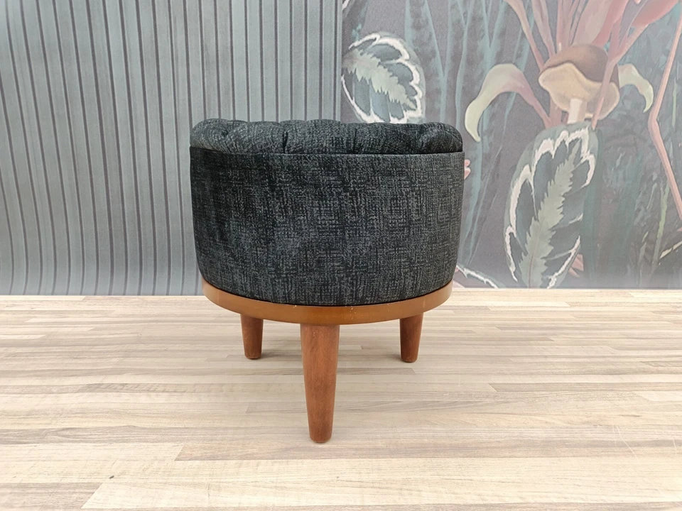 Pouf stool, Chesterfield ottoman, Barrel stool, Circle stool, Make up stool, - Image 3 of 4