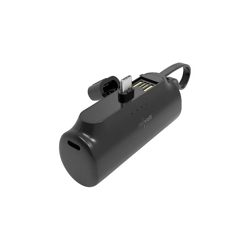 revolt Mini-Powerbank mit USB-C-Stecker & USB-C-Buchse, 4.500 mAh, PD 20 Watt - Bild 3 von 4