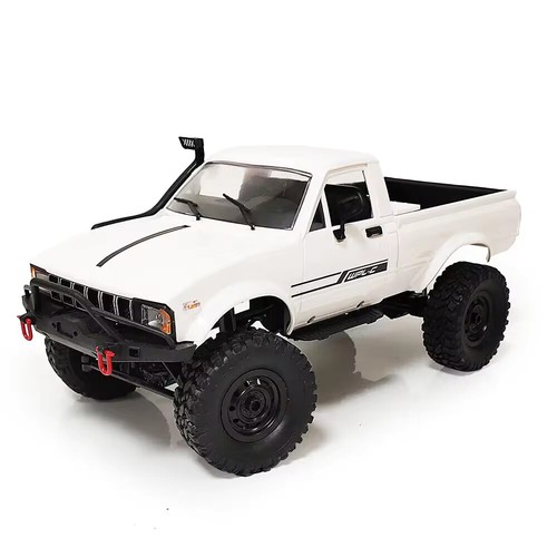 Remote Control Cars 4WD White RC Truck Toy Vintage Electric Crawler Kids Vehicle - Picture 2 of 11