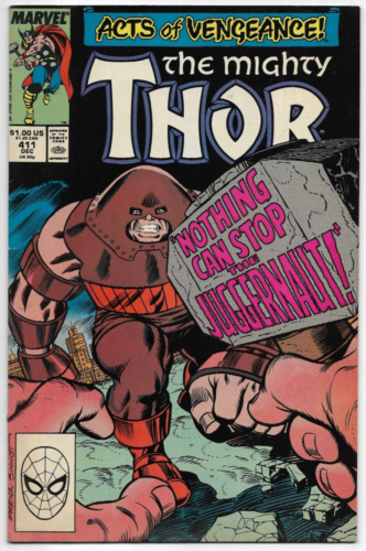 The Mighty Thor #411 Marvel DeFalco Frenz Sinnott 1989 1st New Warriors FN/VFN - Afbeelding 1 van 1
