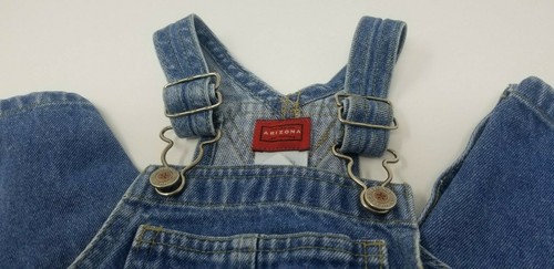 Arizona Jeans Jean Bib Overalls 6-9 Months Retro Nostalgic Classic Diaper Snaps - Picture 5 of 7