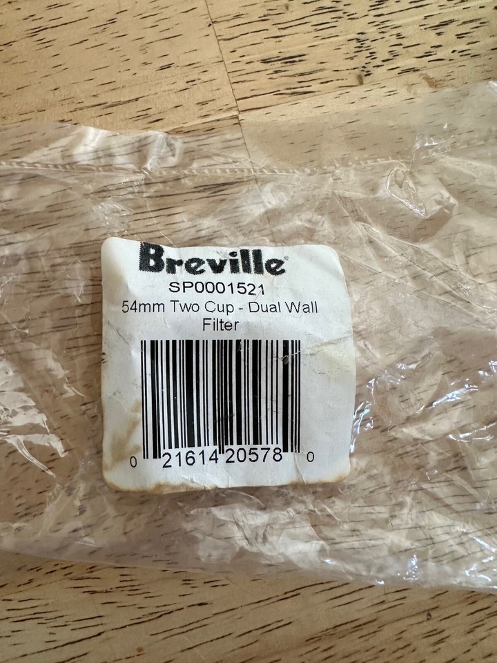 Breville 54mm 2 Cup DUAL WALL Filter Dual for BES870XL 860XL 840XL eBay