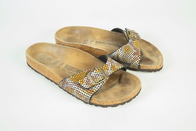 Birkenstock Madrid Beige Sandals Shoes Women's Size 37 240 CM L6