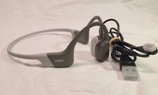 Shokz OpenRun S803 Bone Conduction Open-Ear Headphones Grey With Cable
