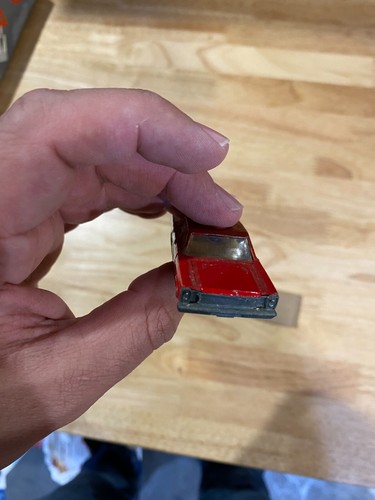 Lesney Matchbox Series No. 55/59 Ford Galaxie~ Red Fire Chief Car with hitch - Picture 5 of 7