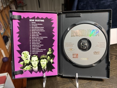 MONSTER MANIA #1 Kevin Burns Science Fiction Horror 2001 DVD JACK PALANCE - Picture 3 of 3
