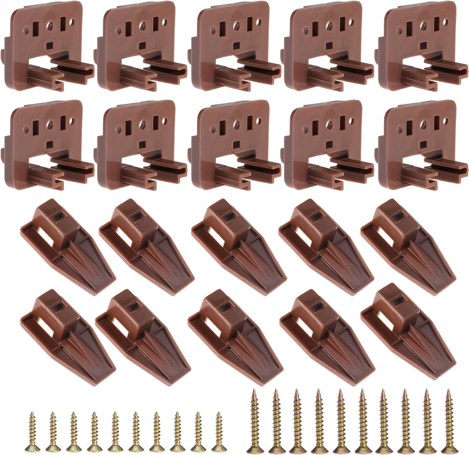 10PCS Drawer Slide Track Guide Glide for Center Mount Drawer