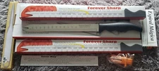 NEW 5 piece set Forever Sharp Knife Surgical Stainless Steel 8" Blade 2 Knives