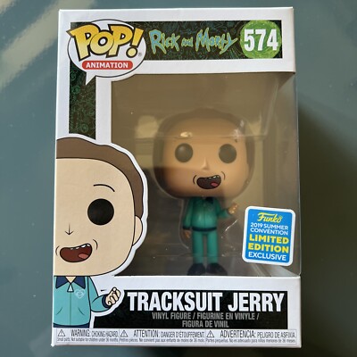 Funko Pop! Rick and Morty TRACKSUIT JERRY #574 2019 SDCC Exclusive
