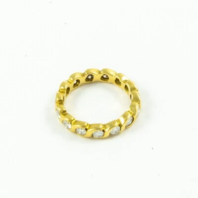 Alliance pour femme en Or Jaune 18 carats - Photo 1/4