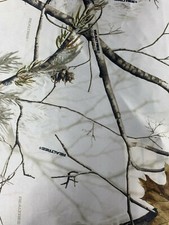 Realtree AP Snow Satin Camo Fabric by the Yard, 60" wide