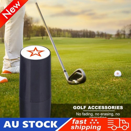 Golf Ball Stamp Marker Ink Golf Ball Stamper Non Fading Golfer Seal (E