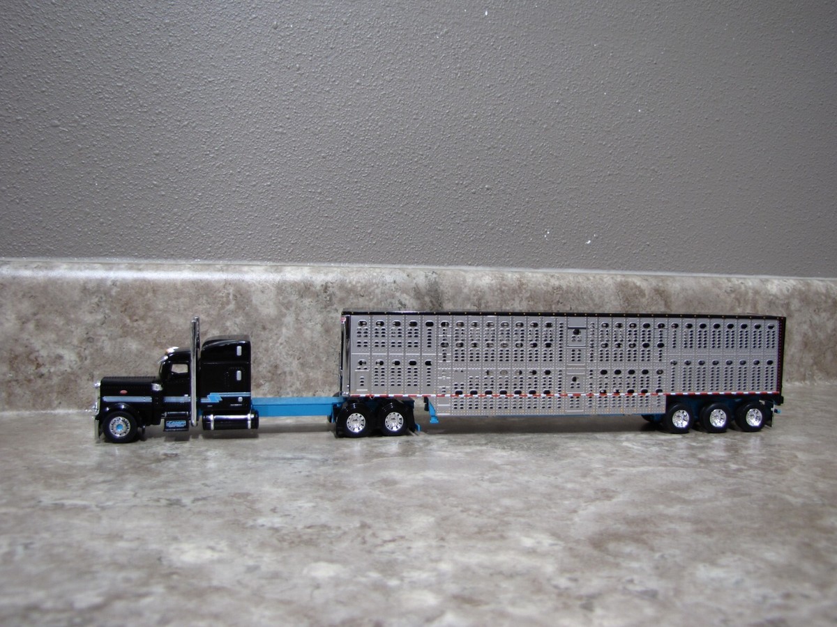 DCP 1/64 Lesage Trucking Peterbilt 389 Wilson Livestock Trailer 60
