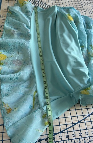 NWT-Mlle Gabrielle Sz 16 Turquoise Lined Ruffle Dress Slip On Sleeveless Straps - Picture 6 of 6