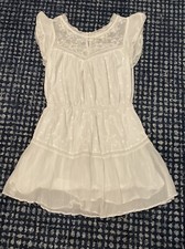 LoveShackFancy Barnes Mini Dress White Size P