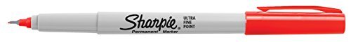 SHARPIE 37002 Permanent Markers, Ultra Fine Point, Red, 12 Count - Picture 3 of 4