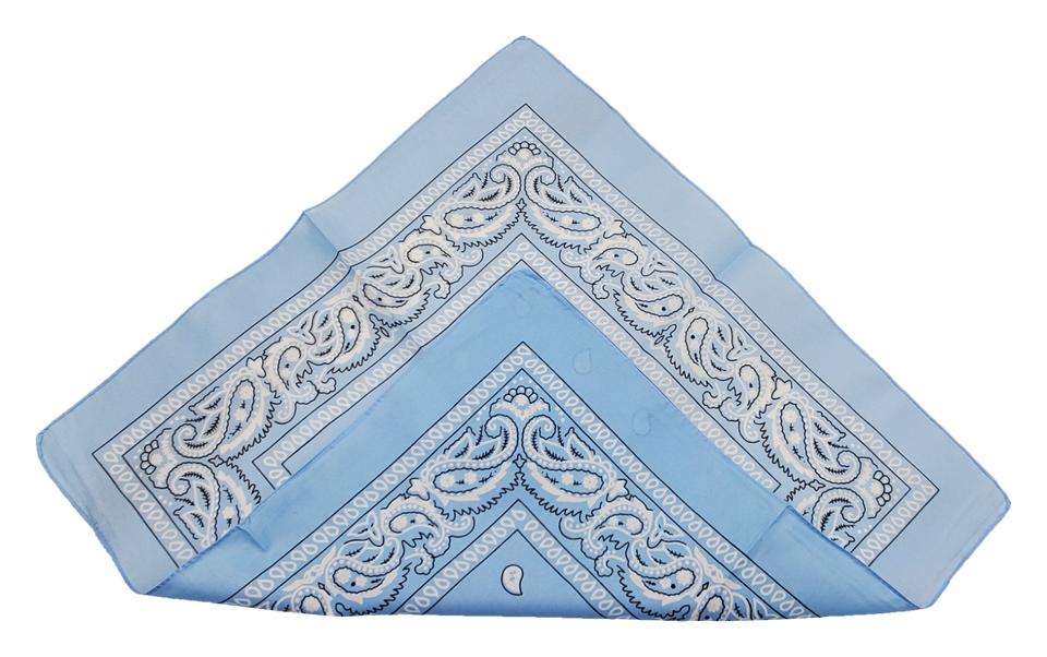 Made In USA Unisex Paisley 100% Cotton Washable & Reusable Multi-Purpose Bandana Head Wrap Multi - Foto 5