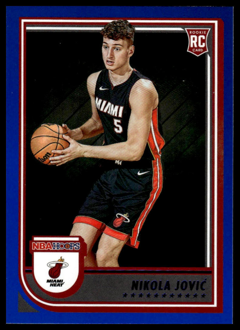 2022-23 Hoops #256 Nikola Jovic Purple Basketball Card