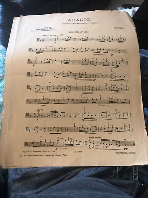 Adagio Orchestra Applebaum Rare Out Of Print Strings Paul Bezelaire 1925 Corelli