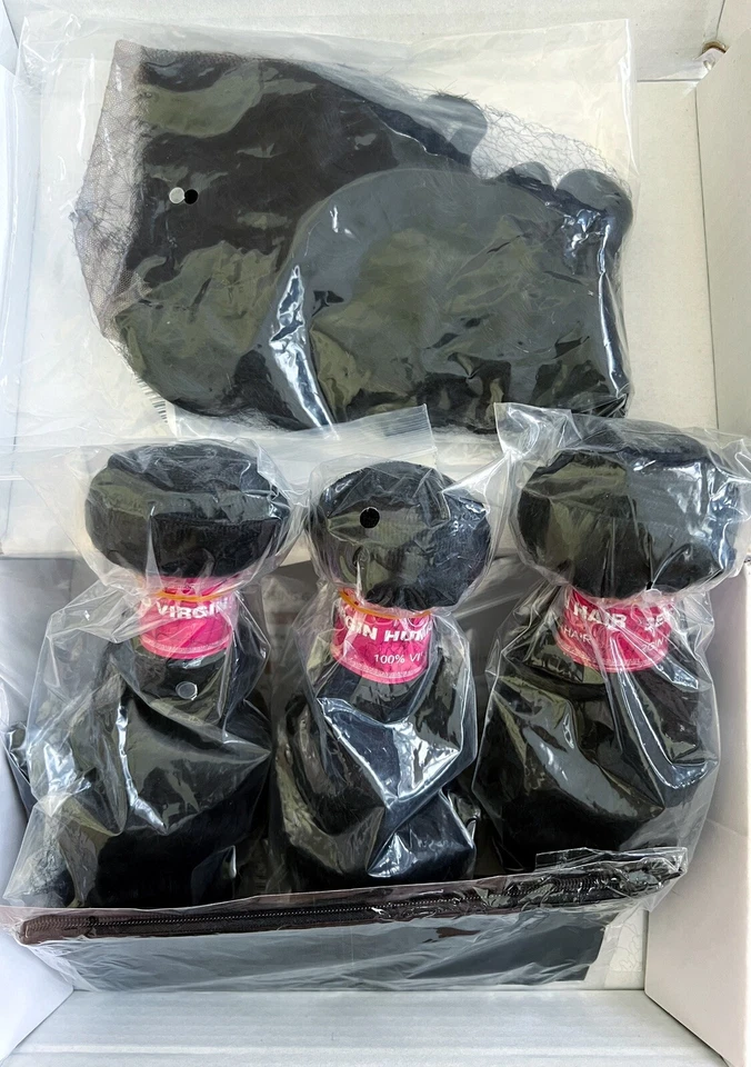 Extensión de Cabello Nadula 100% Virgen 18 16 14 12 Cierre Negro Onda Corporal Brasileña Foto 3 de 4