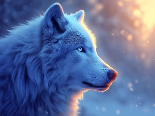 CALVENDO Puzzle Frostglanz: Das klare Blau im weißen Wolfslicht | 1000 Teile Leg - Bild 3 von 4