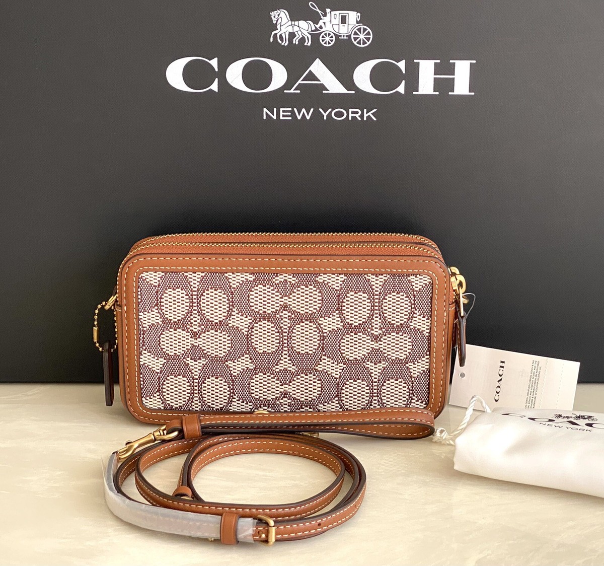 KK COACH ロゴ入りブラウンヘアバンド s-l1200.jpg