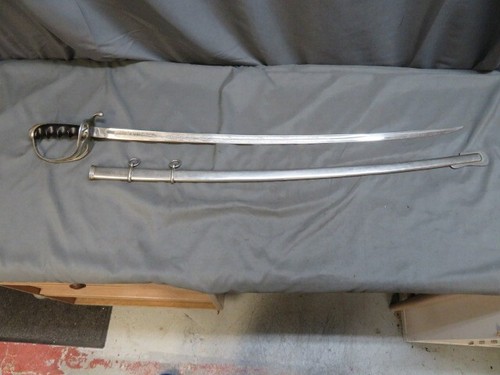 WWI US ARMY MODEL 1902 OFFICER DRESS SWORD-ENGRAVED SCABBARD-NAMED - 第 1/15 張圖片
