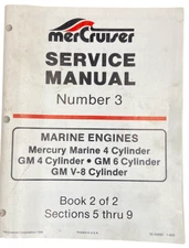 1988 MerCruiser Service Manual 90-95693 #3 Marine Engines Book 2 of 2