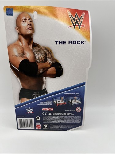 WWE Basic Series The Rock Mattel Action Figure Toy Wrestling - Picture 4 of 7