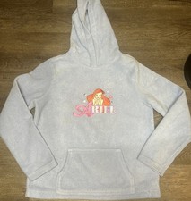 Vintage Girls Ariel Fleece Hoodie Disney Store Kids Large 10/12 Blue See Desc