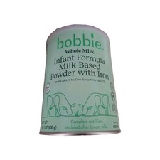 1 Bobbie Grass Fed Whole Milk Infant Formula Iron 14Oz Can Exp 10/01/26