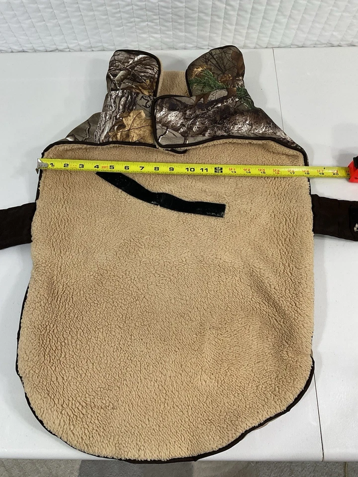 Realtree Camo Dog Coat Jacket Medium Quilted Fleece Line Pet Apparel - Image 4 of 4