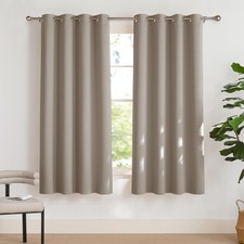 Curtains Bedroom Eyelet Curtain Set of 2 Blackout Curtains Living Room Gar...