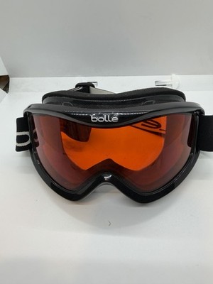 Bolle Ski Snowboard Goggles Black with Red Lens Adjustable Strap