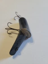 Old Antique Wood Fishing Lure UNUSUAL SHAPE Kautzky Lazy Ike Top Water