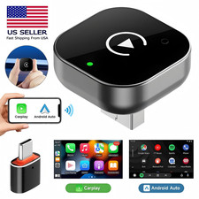 Wireless CarPlay Android Auto USB Adapter Plug & Play for Apple iPhone Vehicles